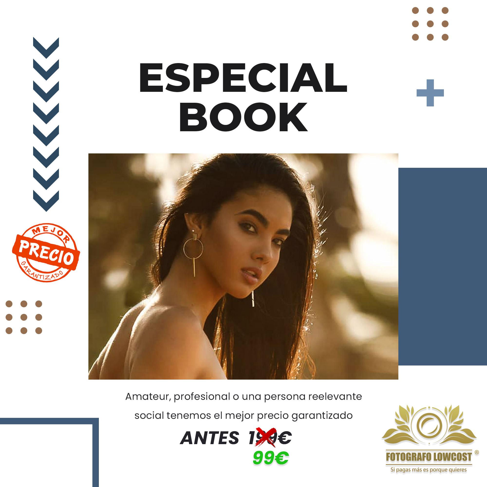 fotografo en book de fotos para amateur o modelos profesionales Las Vaguadas 