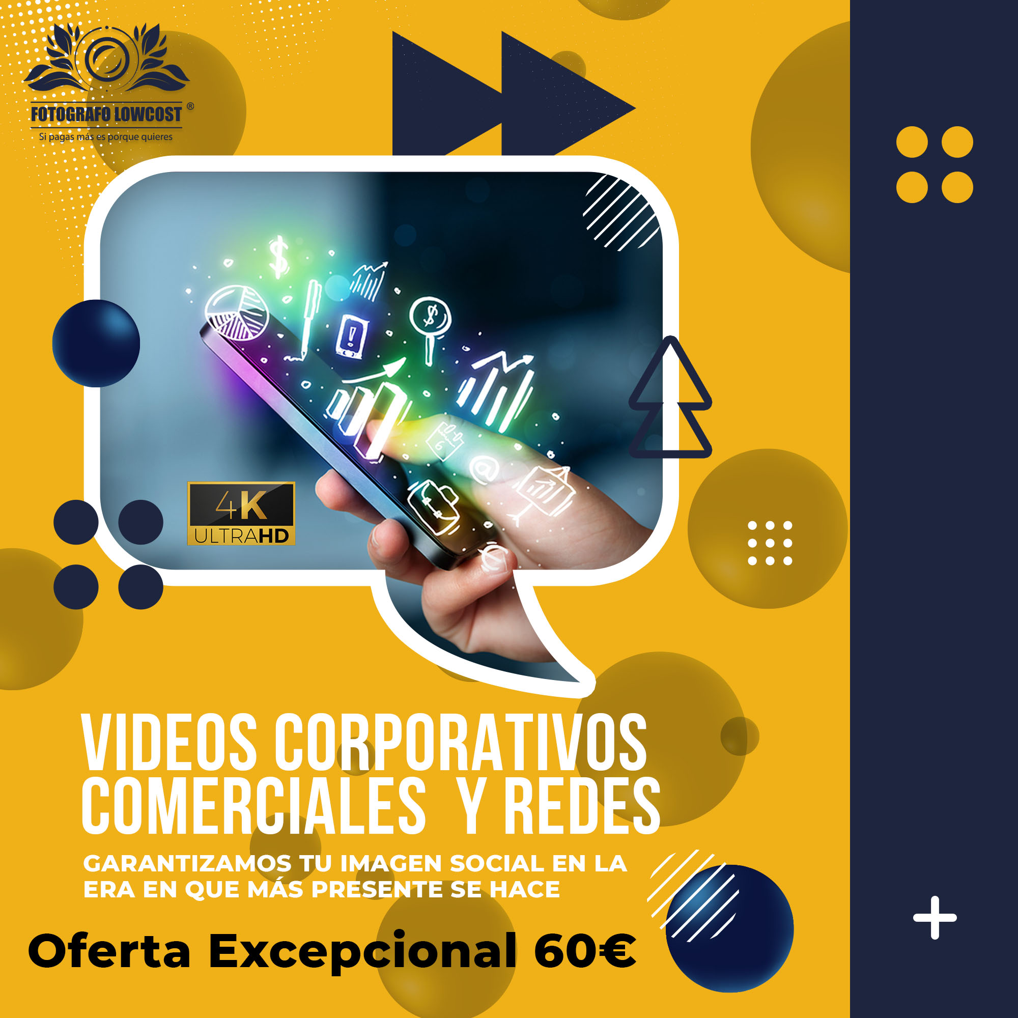 fotografo en videos para empresas Low Cost Cerro Verde 